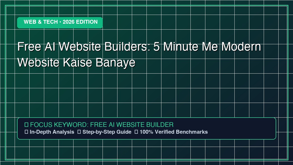 Free AI Website Builders: 5 Minute Me Modern Website Kaise Banaye